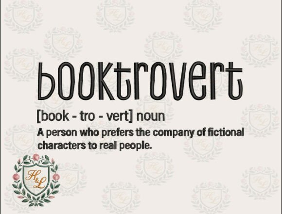 Booktrovert Embroidery Files: Apparel Design Review