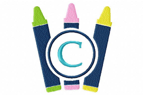 Crayons Frame Monogram Letter C: Seller Review