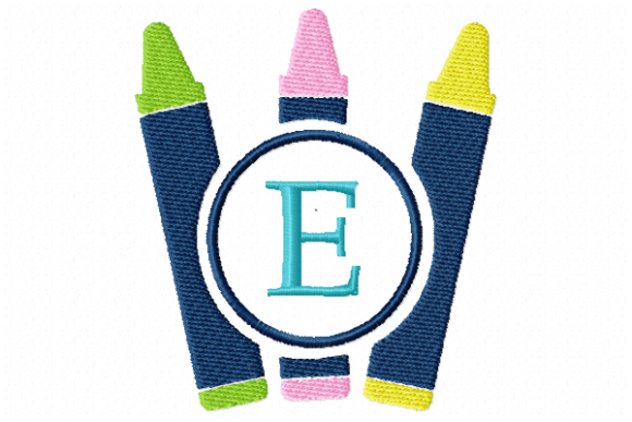 Crayons Frame Monogram Letter E: A Designer's Review