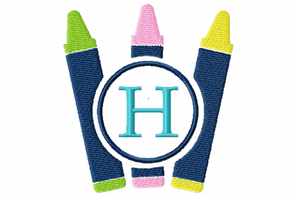 Crayons Frame Monogram Letter H: A Designer Review
