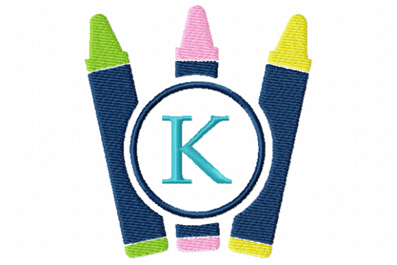 Crayons Frame Monogram Letter K: Seasonal Review