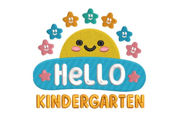 Kindergarten Back to School: A Charming Embroidery Design