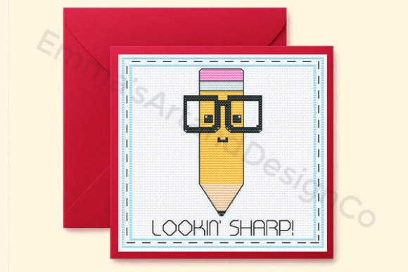 Lookin Sharp: School Cross Stitch Card Review