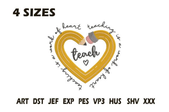 Teacher Pencil Heart Embroidery: A Maker’s Review